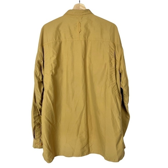 The North Face Golden Yellow Outdoor Long Sleeve Button Down XL - Picture 2 of 3